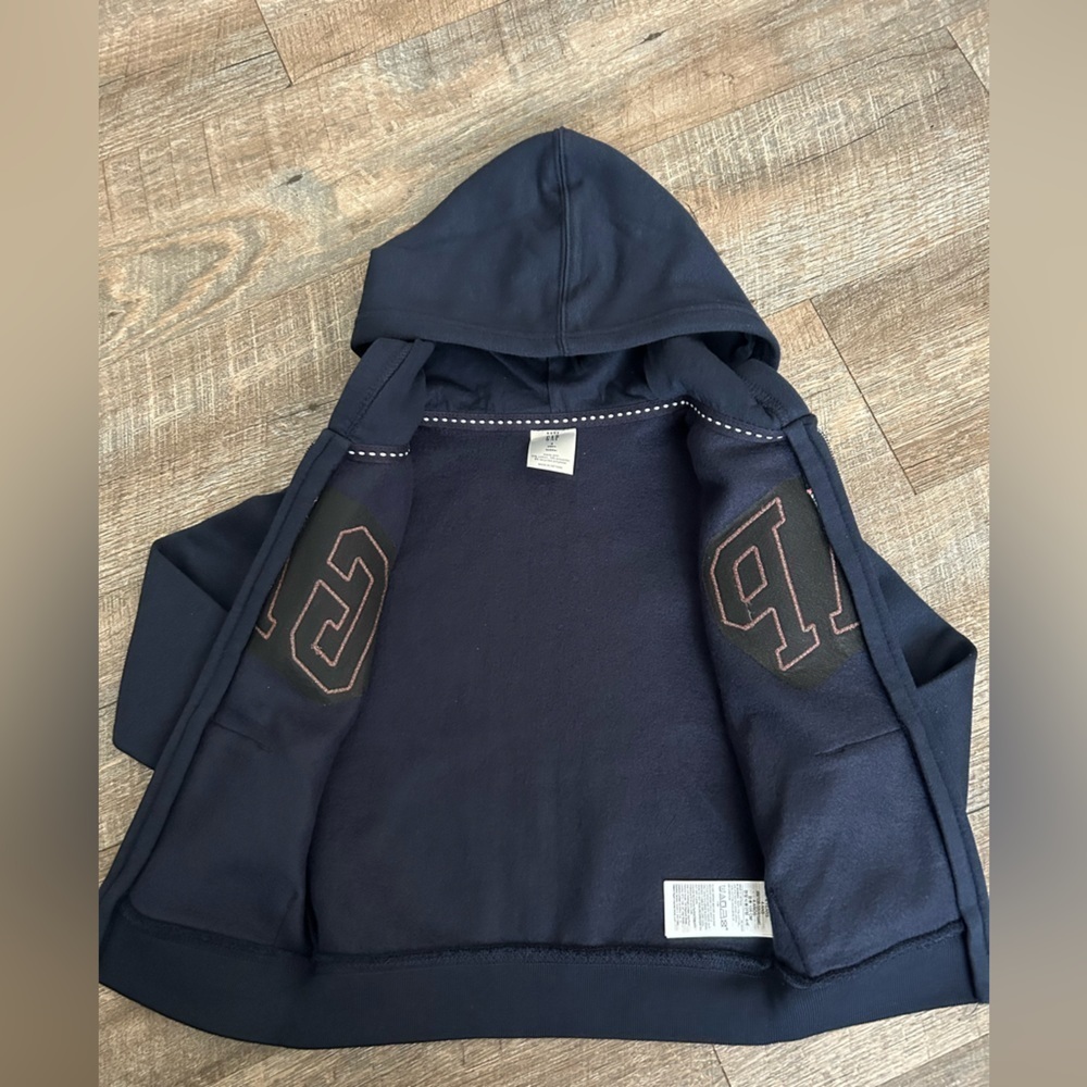 🌸 $10 SALE 🌸 BabyGap Logo Zip Hoodie Jacket - Picture 6 of 6